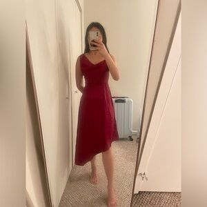 Lulus Satin Red Dress